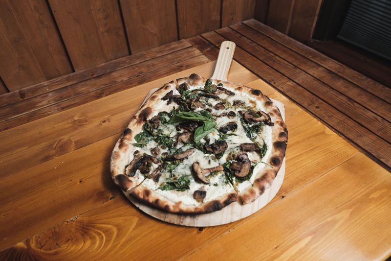 Anthony coal fired BBQ chicken pizza